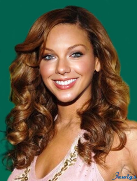 Brown Long Wavy Without Bangs Full Lace 18 inch Beyonce Wigs