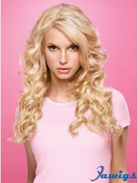 Wavy Lace Front Layered Long Blonde Popular Jessica Simpson Wigs