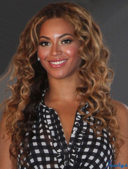 Brown Long Curly Layered Full Lace 20 inch Beyonce Wigs