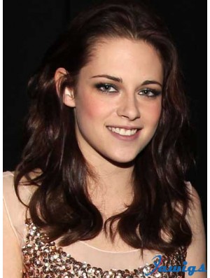 Popular Auburn Long Wavy 20 inch Without Bangs Kristen Stewart Wigs