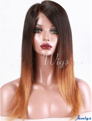 Long Straight Without Bangs Full Lace 18 inch Beautiful Black Women Wigs