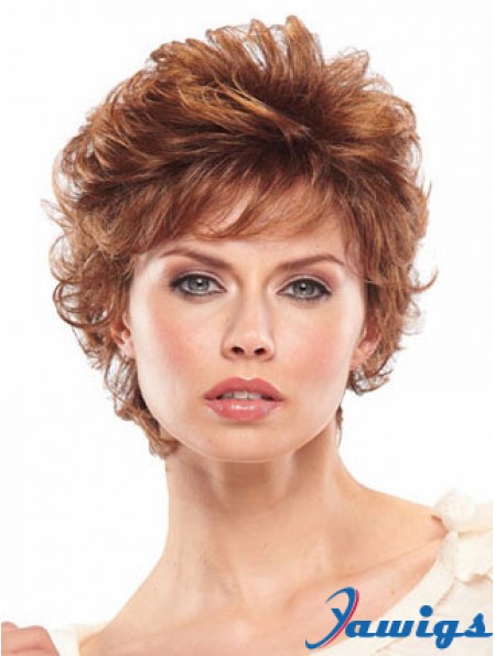 Auburn Short Wavy Classic Capless Wig Sale Online