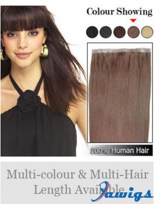 Straight Remy Human Hair Auburn Discount Weft Extensions