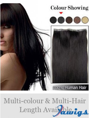 Straight Remy Human Hair Black Incredible Weft Extensions