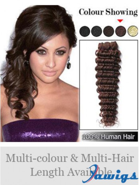 Wavy Remy Human Hair Auburn Sleek Weft Extensions