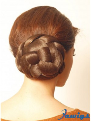 Brown Hair Pieces Bun