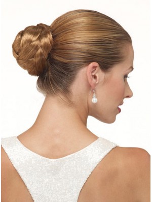 Brown Clip In Hair Buns