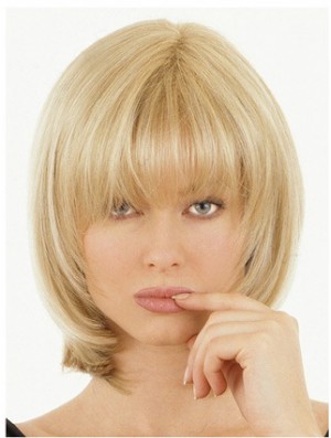 Comfortable Half Wigs With Remy Straight Style Blonde Hair Toppers