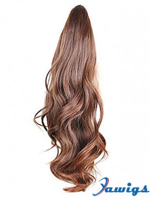 Style Wavy Brown Ponytails