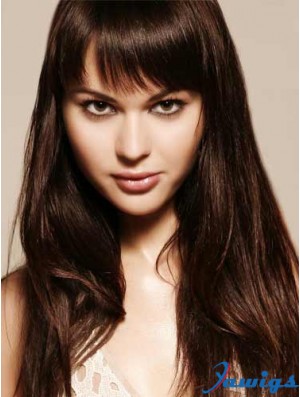 Remy Human Hair Auburn Fringe Extensions