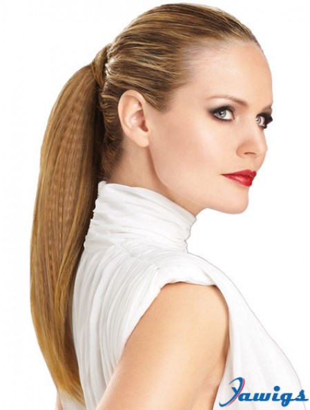 Modern Straight Brown Ponytails